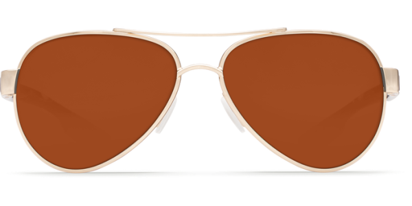 Buy Costa Del Mar Loreto Sunglasses Online For Sale Polarized Glasses Wire Frame Costas Costa Del Mar Loreto Polarized Sunglasses Rose Gold Tortoise Copper Poly Front